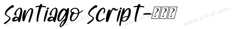 Santiago Script字体转换